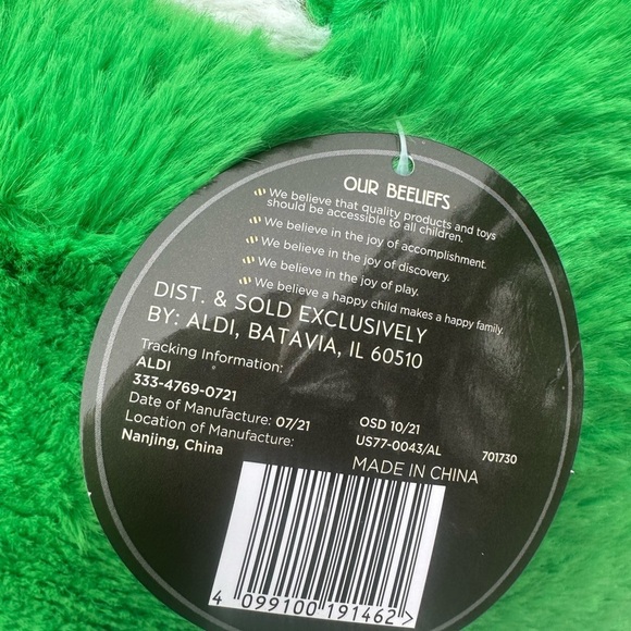 Bee Happy Giant Plush Mask Dinosaur From 2021 New With Tag - Picture 6 of 9